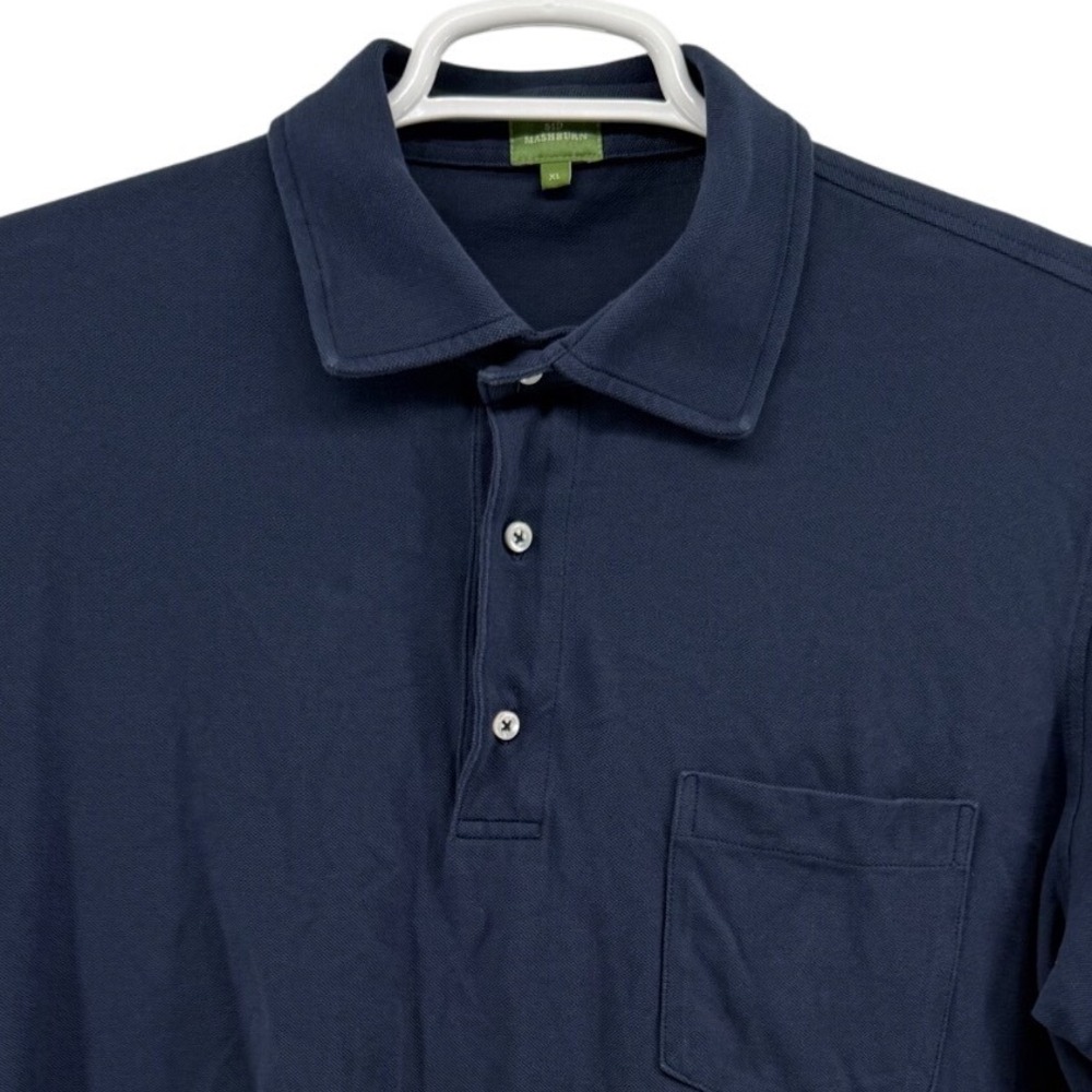 Sid Mashburn XL Navy Pique Cotton Pocket Polo Pappy Cup Logo Pappy Van Winkle